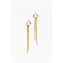 Hazel Gold Chain Drop Earring