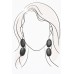 Harlow Charcoal Wood Drop Earring