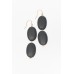 Harlow Charcoal Wood Drop Earring