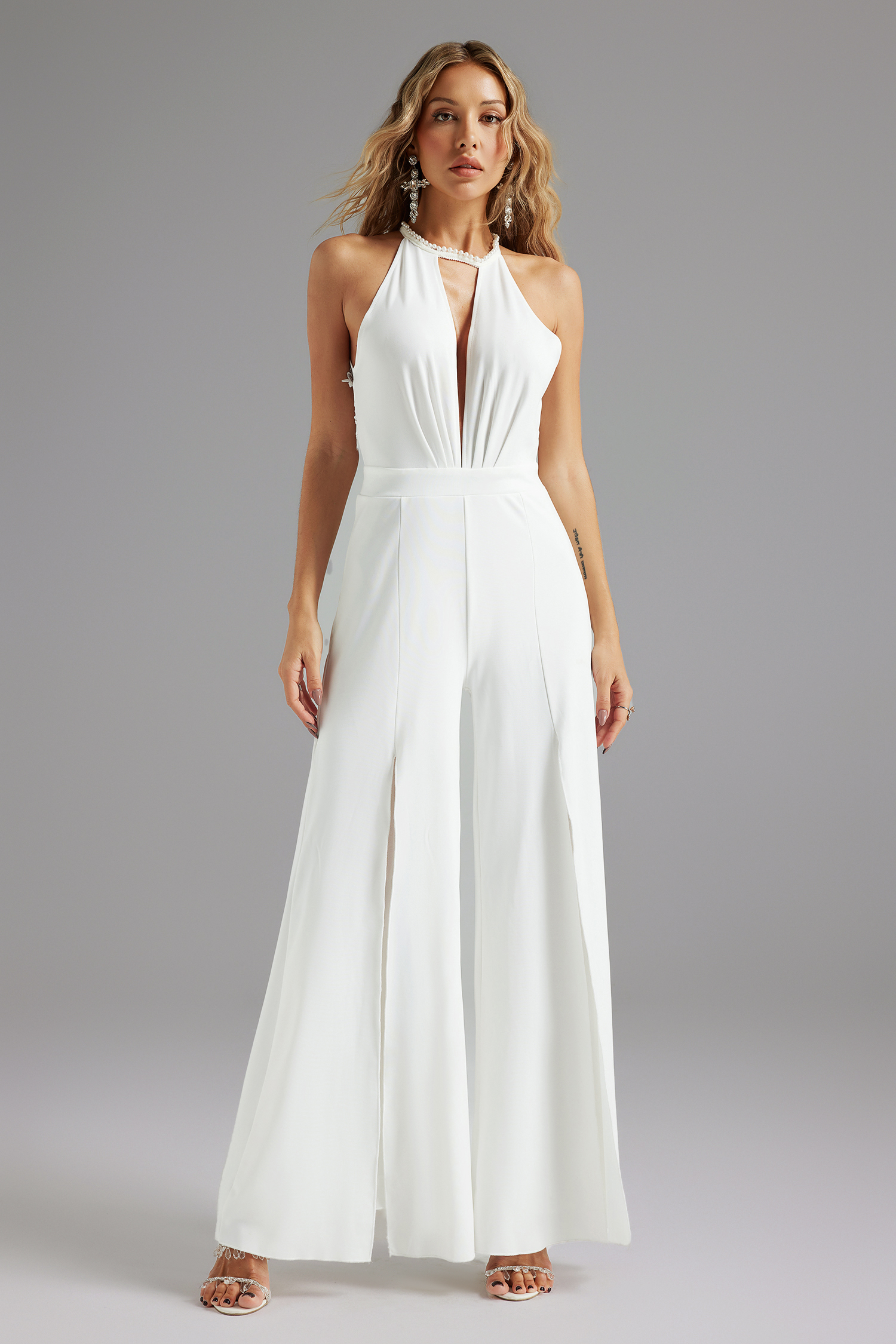 Tiff Deep V Jumpsuit Tiff Deep V Jumpsuit