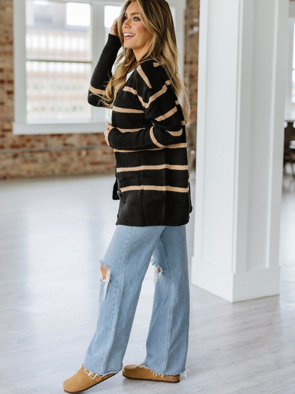 Midnight Stripe Cardigan Midnight Stripe Cardigan