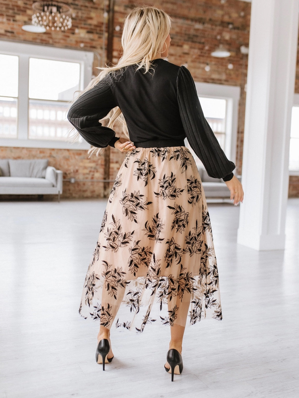 Lucee Floral Tulle Skirt Lucee Floral Tulle Skirt