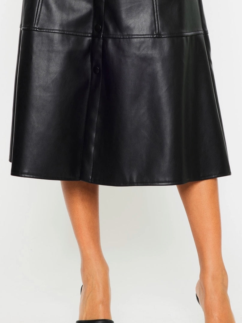 Charlie Faux Leather Skirt Charlie Faux Leather Skirt