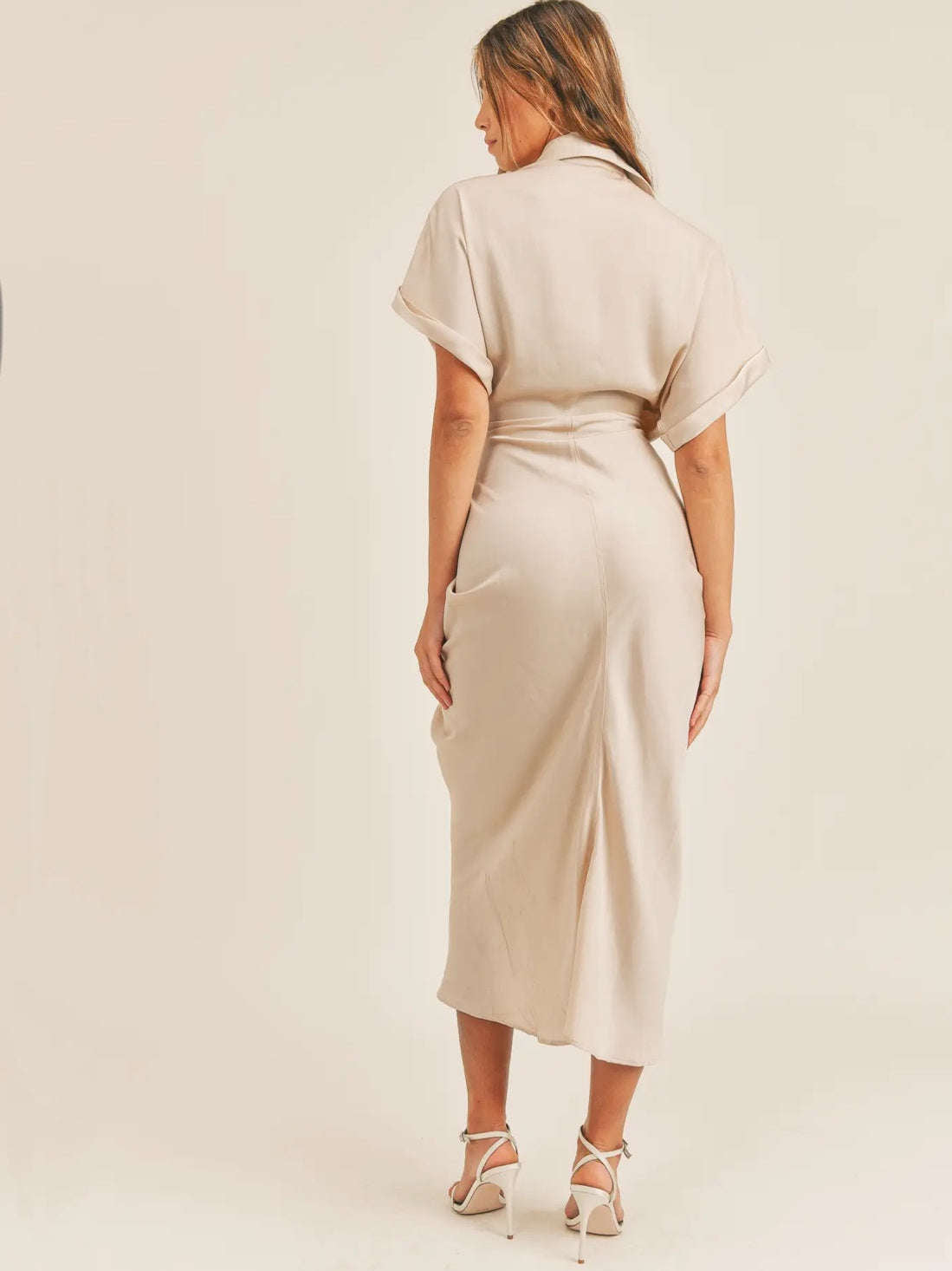 Tie Front Shirt Dress Tie Front Shirt Dress