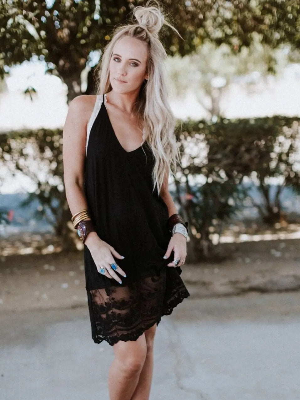 T Back Lace Slip