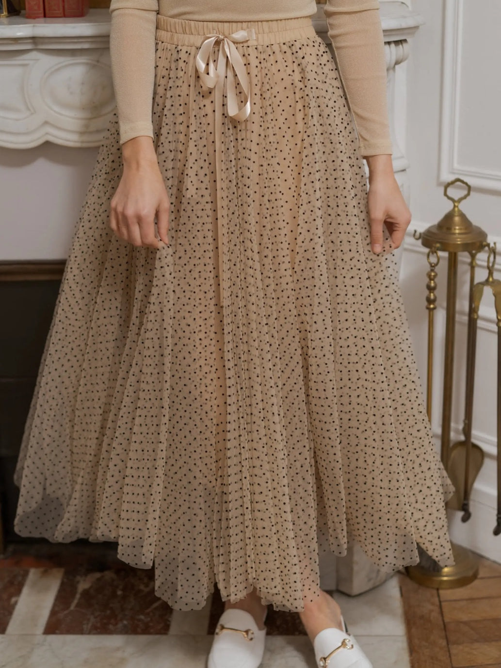 Aria Dotted Tulle Skirt Aria Dotted Tulle Skirt