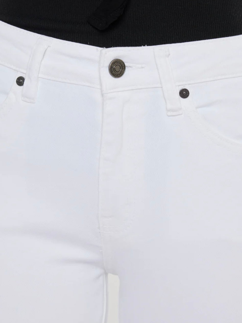Kancan White Raw Hem Jeans Kancan White Raw Hem Jeans