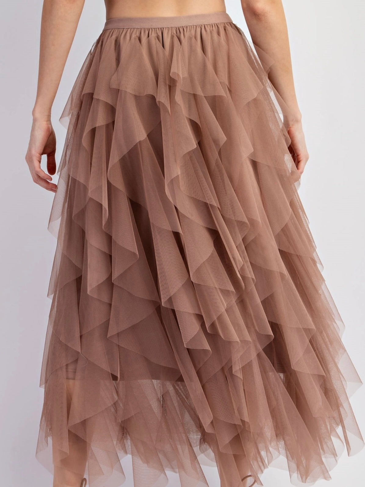 Moonlit Cascade Tulle Maxi Skirt Moonlit Cascade Tulle Maxi Skirt