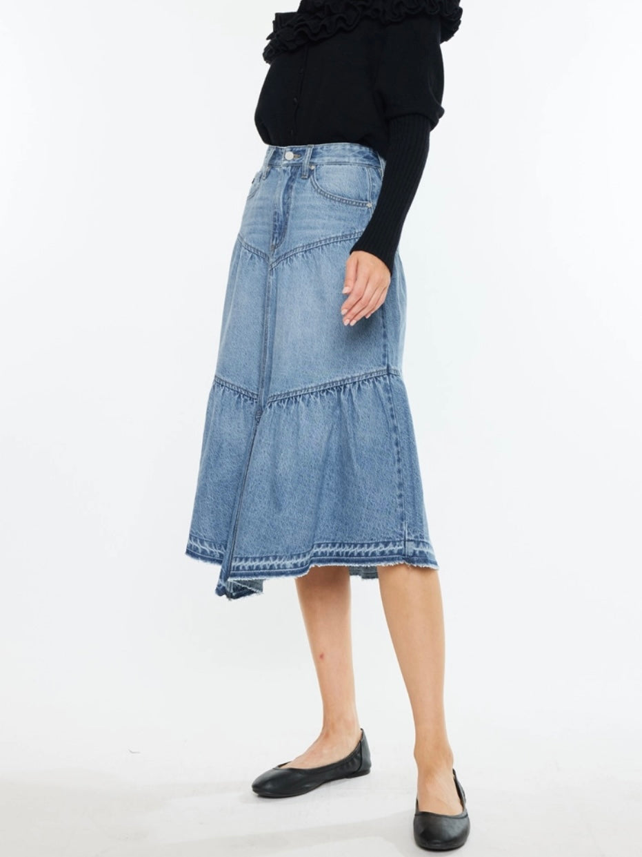 Hills Ranch Ruffle Denim Skirt Hills Ranch Ruffle Denim Skirt