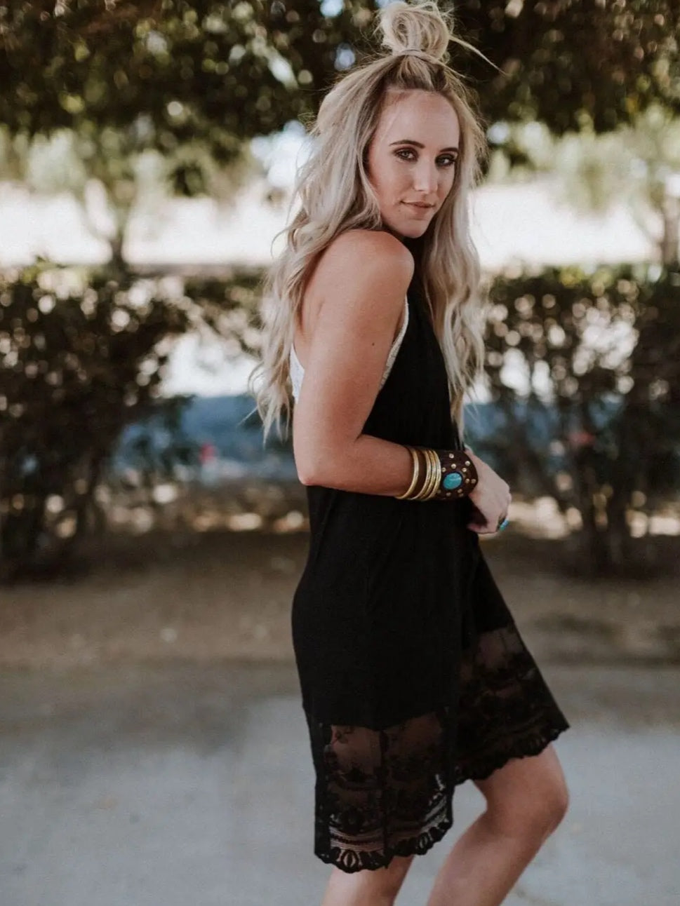 T Back Lace Slip