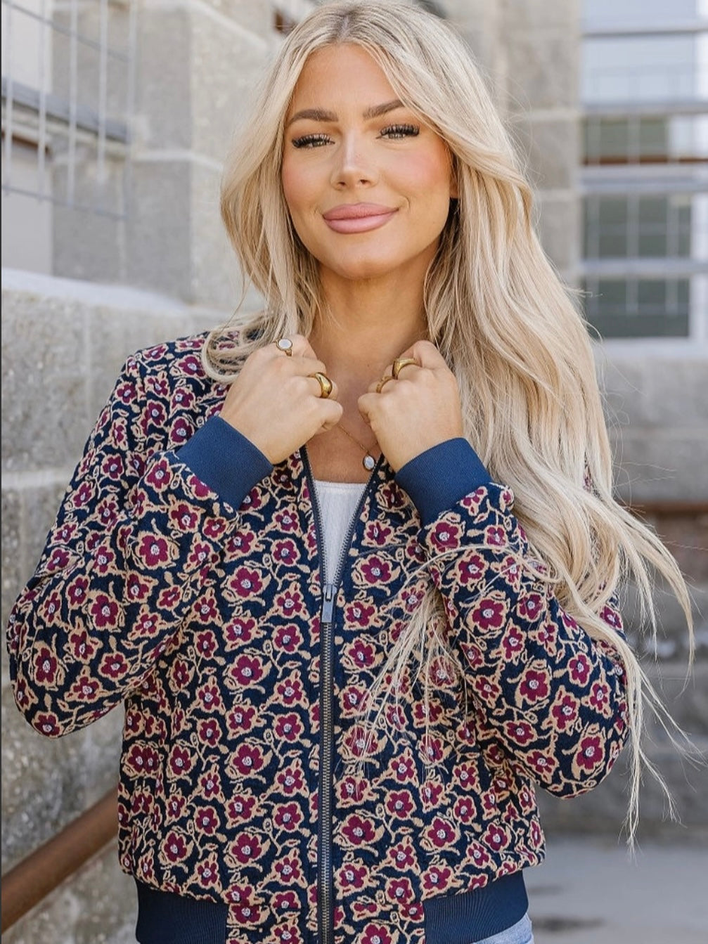 Magenta Flowerbomber Jacket Magenta Flowerbomber Jacket