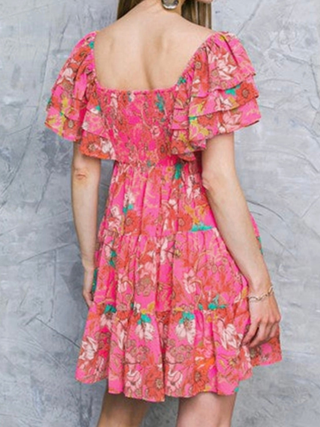 Crete Ruffle Sleeve Dress Crete Ruffle Sleeve Dress