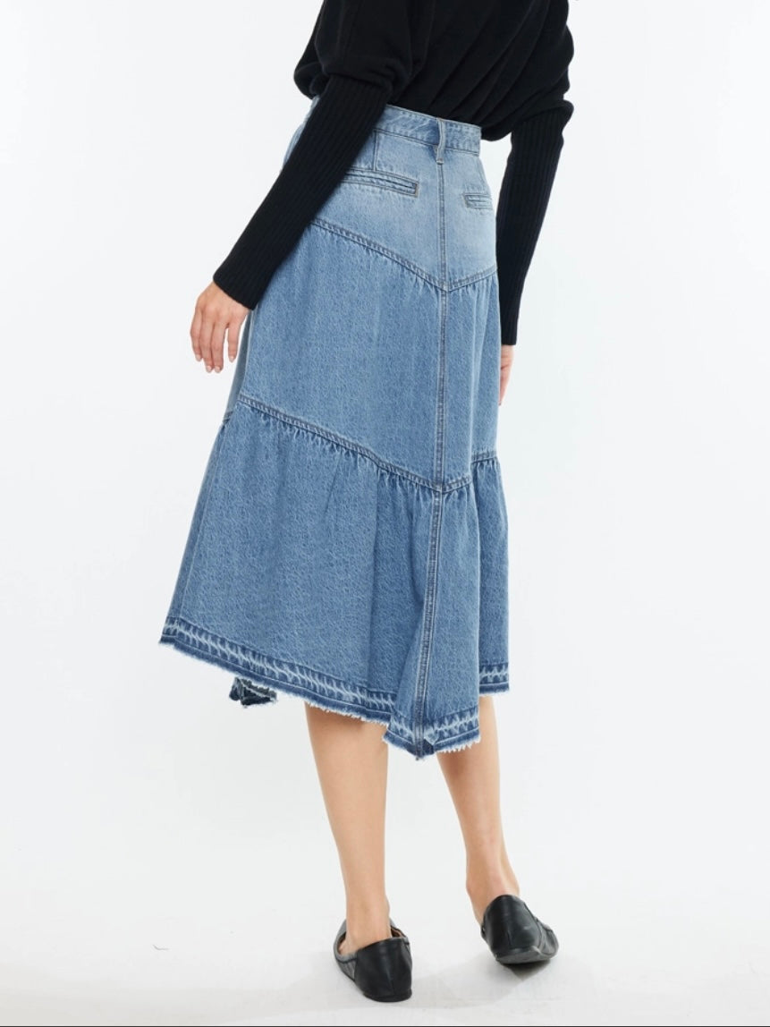 Hills Ranch Ruffle Denim Skirt Hills Ranch Ruffle Denim Skirt