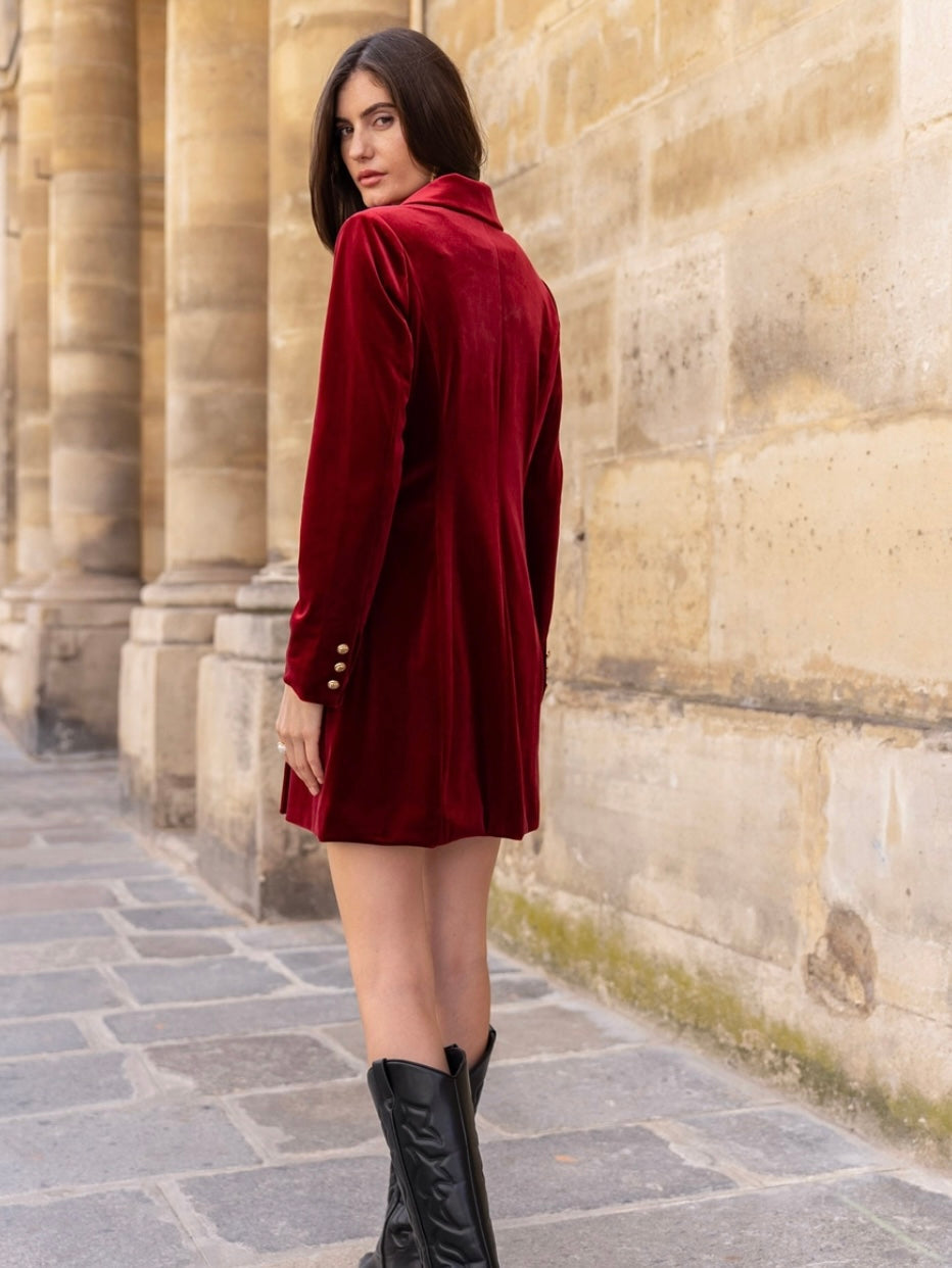 Velvet Blazer Dress Jacket Velvet Blazer Dress Jacket