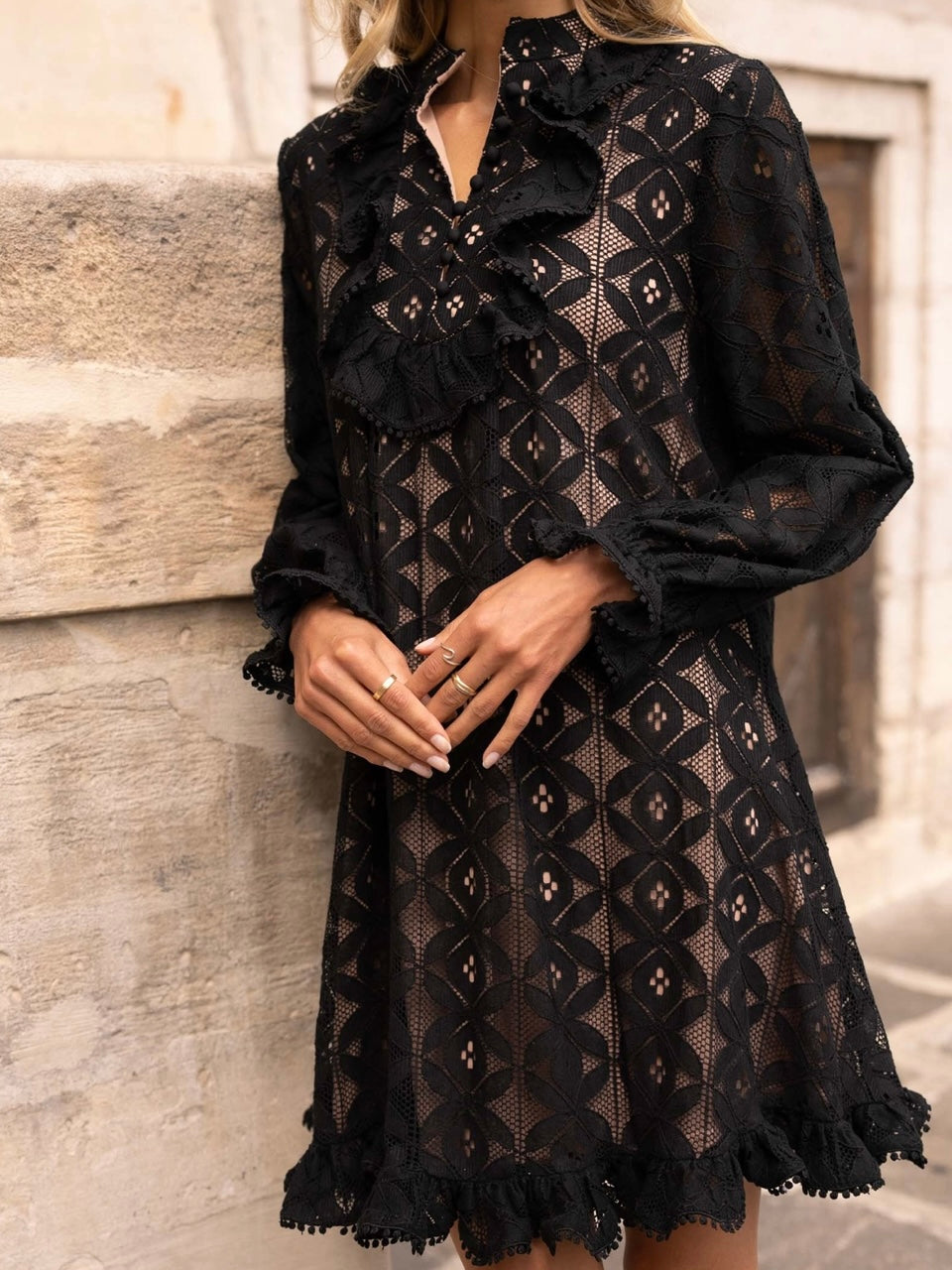 Eugenie Cotton Lace Dress