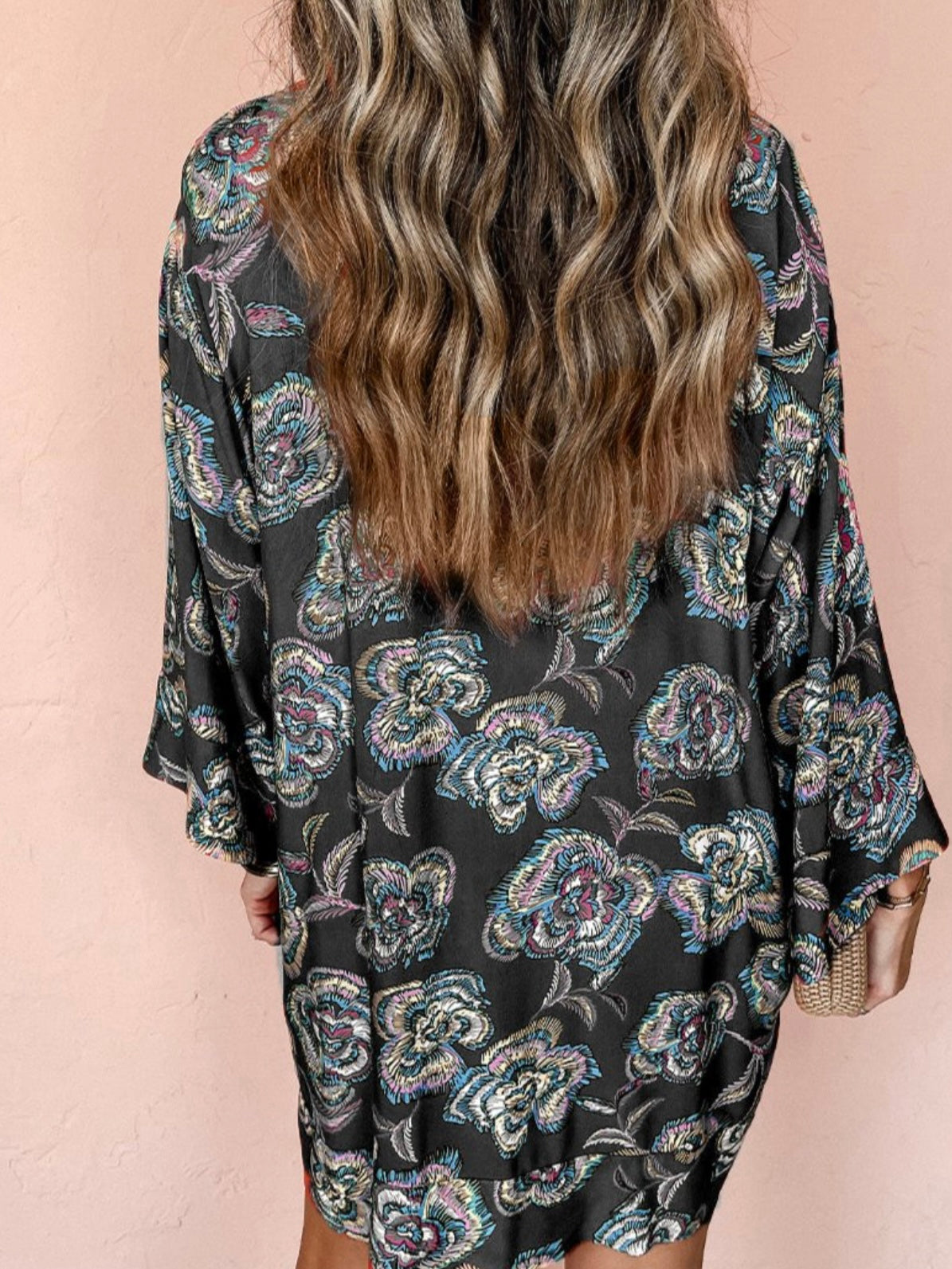 The Black Mandarin Shirt Dress The Black Mandarin Shirt Dress