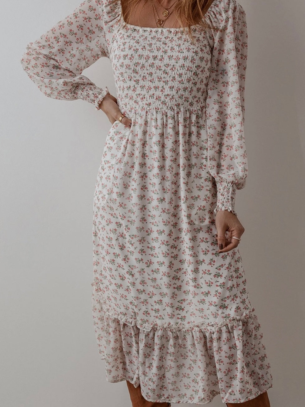 Falling in Floral Dress Falling in Floral Dress