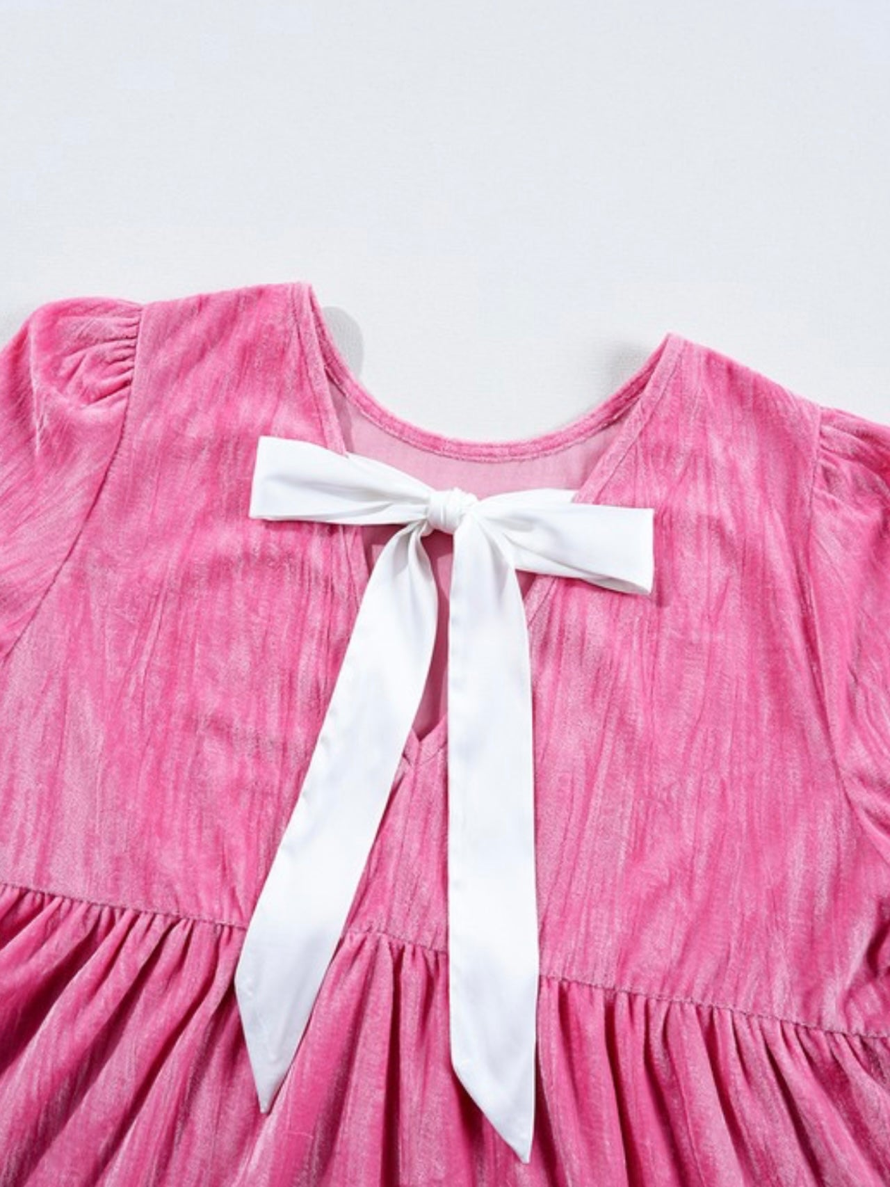 Rosette Velvet Bow Dress Rosette Velvet Bow Dress